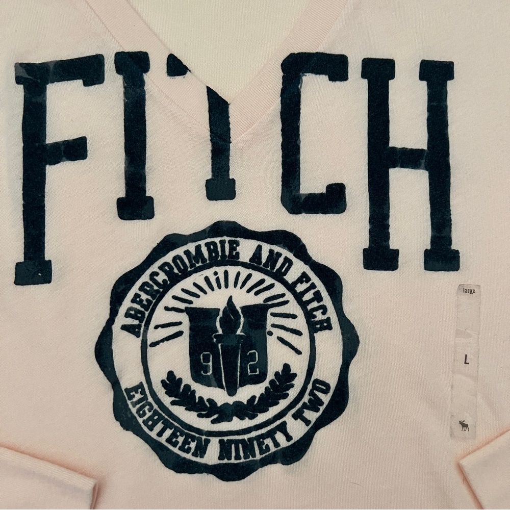 Abercrombie & Fitch Long Sleeve V Neck Tee - Picture 6 of 10